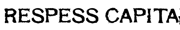 Respess Capitals font preview